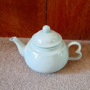 One person small teapot.  Pastel green